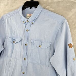 Fjallraven Light Blue Casual Button Down Shirt